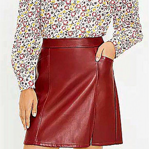 NWT‎ Loft Faux Leather Miniskirt size 6P